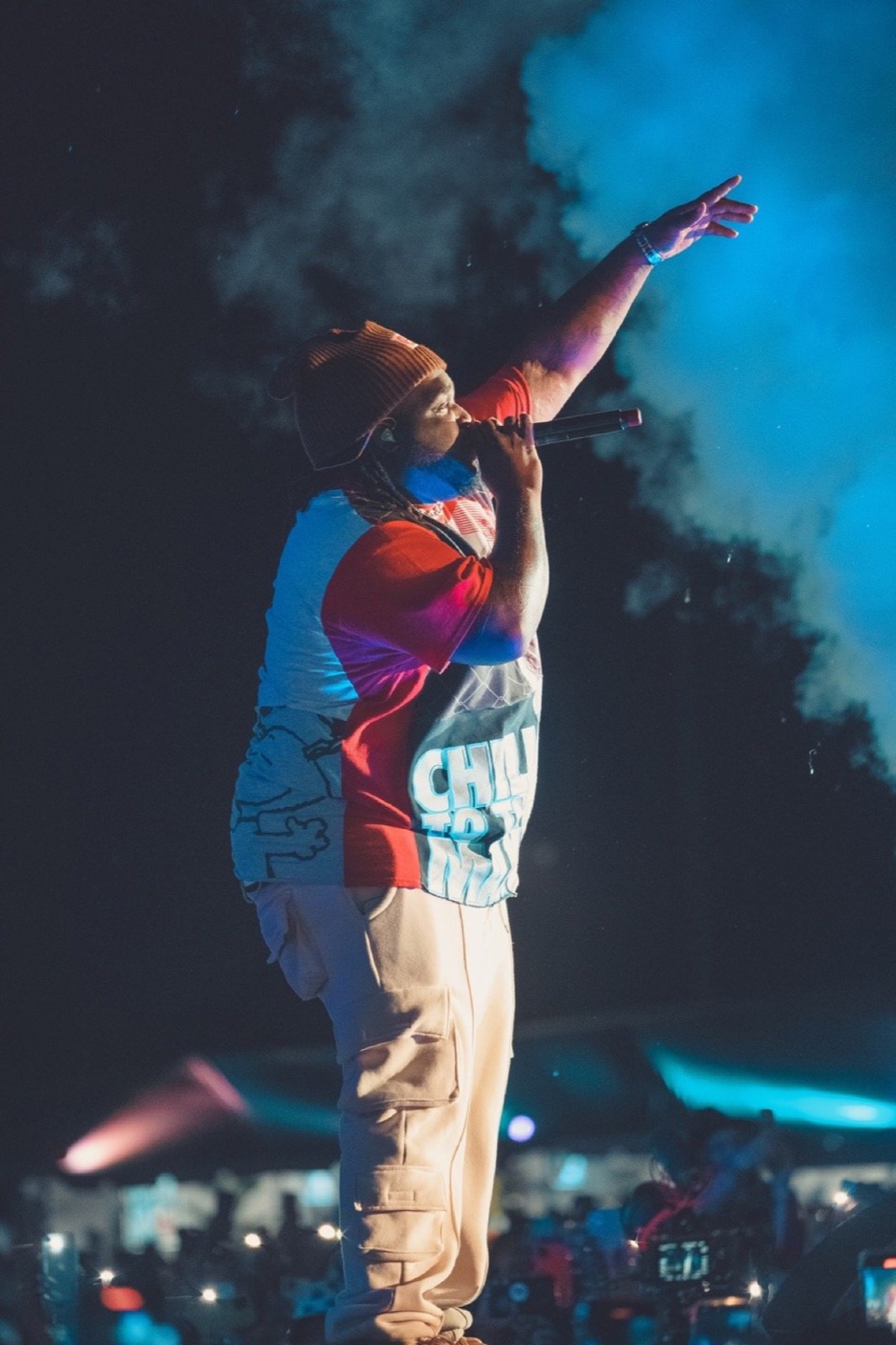 Artist mid-jump on stage in Orlando